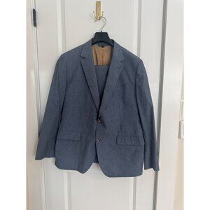 Bonobos Mens Blue Suit 44R Jacket & 36 Pants